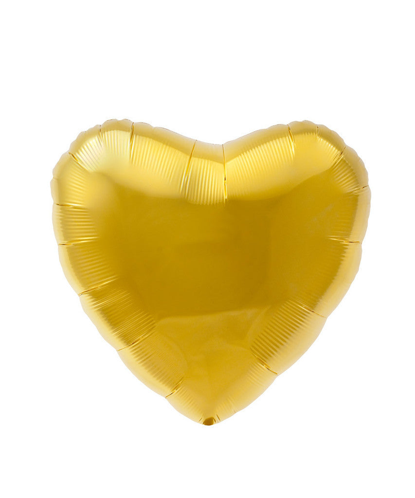 Gold Foil Heart Balloon