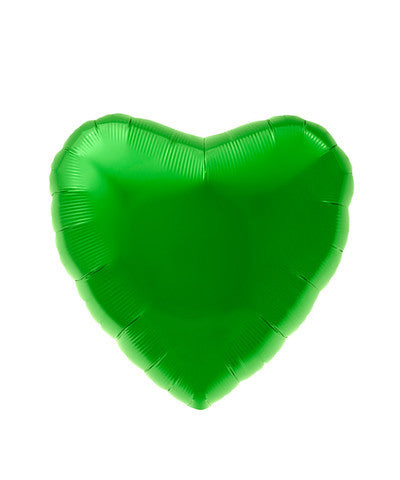 Green Foil Heart Balloon