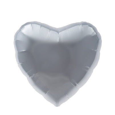 Silver Foil Heart Balloon