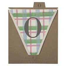 Fabric Bunting Letter O