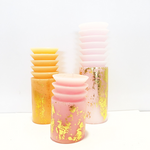 Ombre Geometric Candles - Two Options
