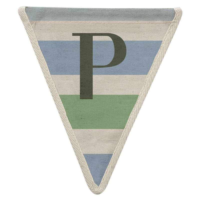 Fabric Bunting Letter P