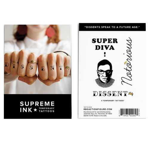RBG Supreme Ink Temporary Tattoos