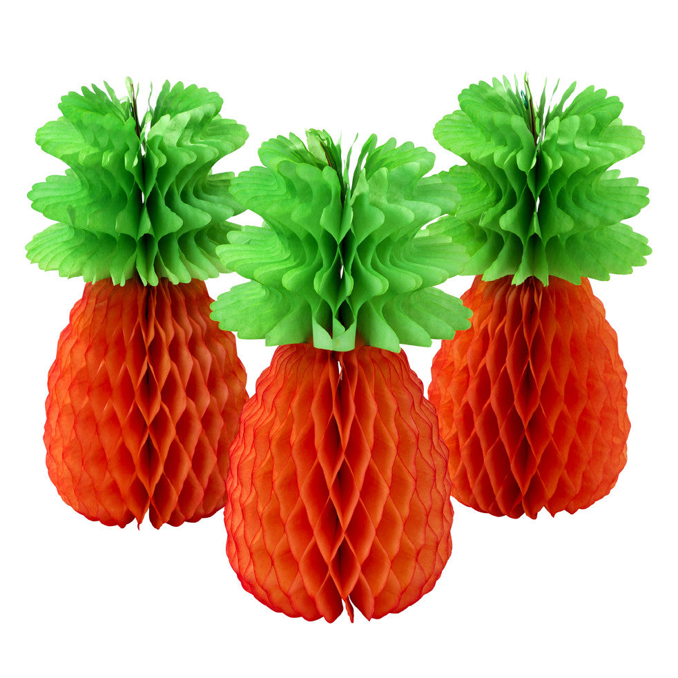 Fiesta Honeycomb Pineapple Centerpieces