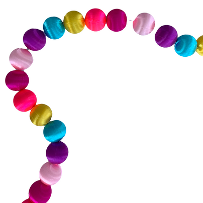 Large Silk Ball Garland