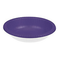 Purple paper bowls