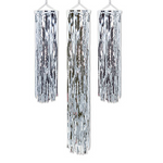Mini Metallic Column Streamers silver