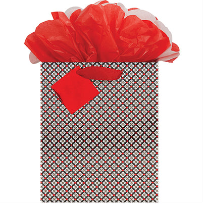 Red and Black Checkered Bag