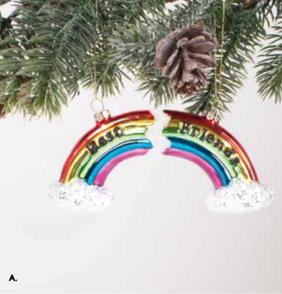 BFF Rainbow Ornament Set
