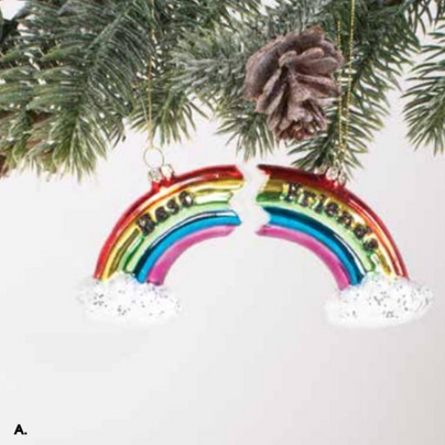 BFF Rainbow Ornament Set