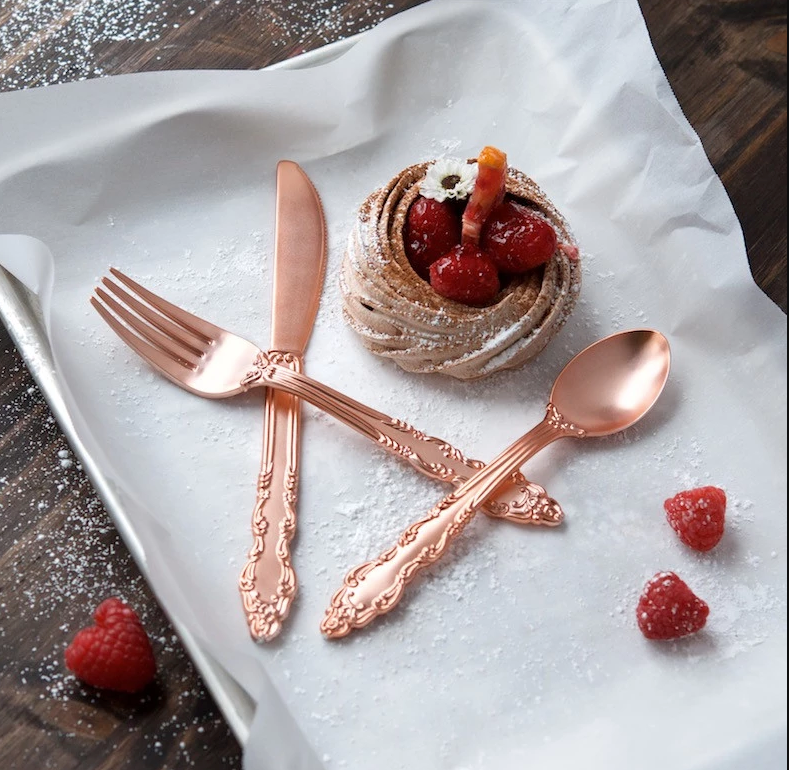 Rose Gold Flatware Set