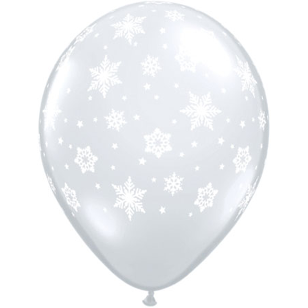 11" Latex Clear Snowflake Balloon, Shop Sweet Lulu