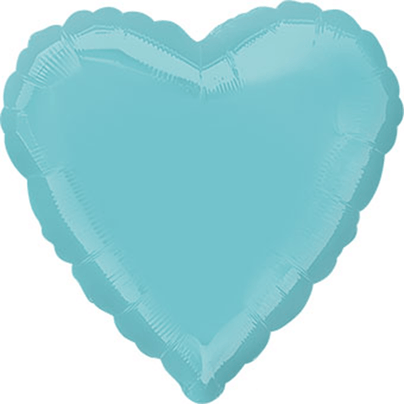 18" Robin's Egg Blue Heart Balloon