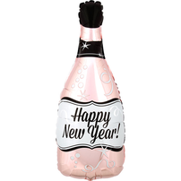 18" "Happy New Year" Pink Champagne Foil Balloon, Shop Sweet Lulu