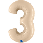 40" Number Balloons, Cream - 10 Options, Shop Sweet Lulu