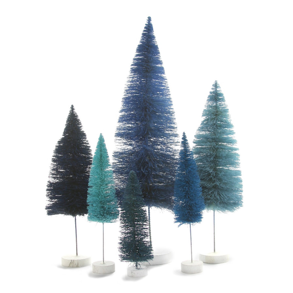 Bottle Brush Trees - Blue Hues, Shop Sweet Lulu