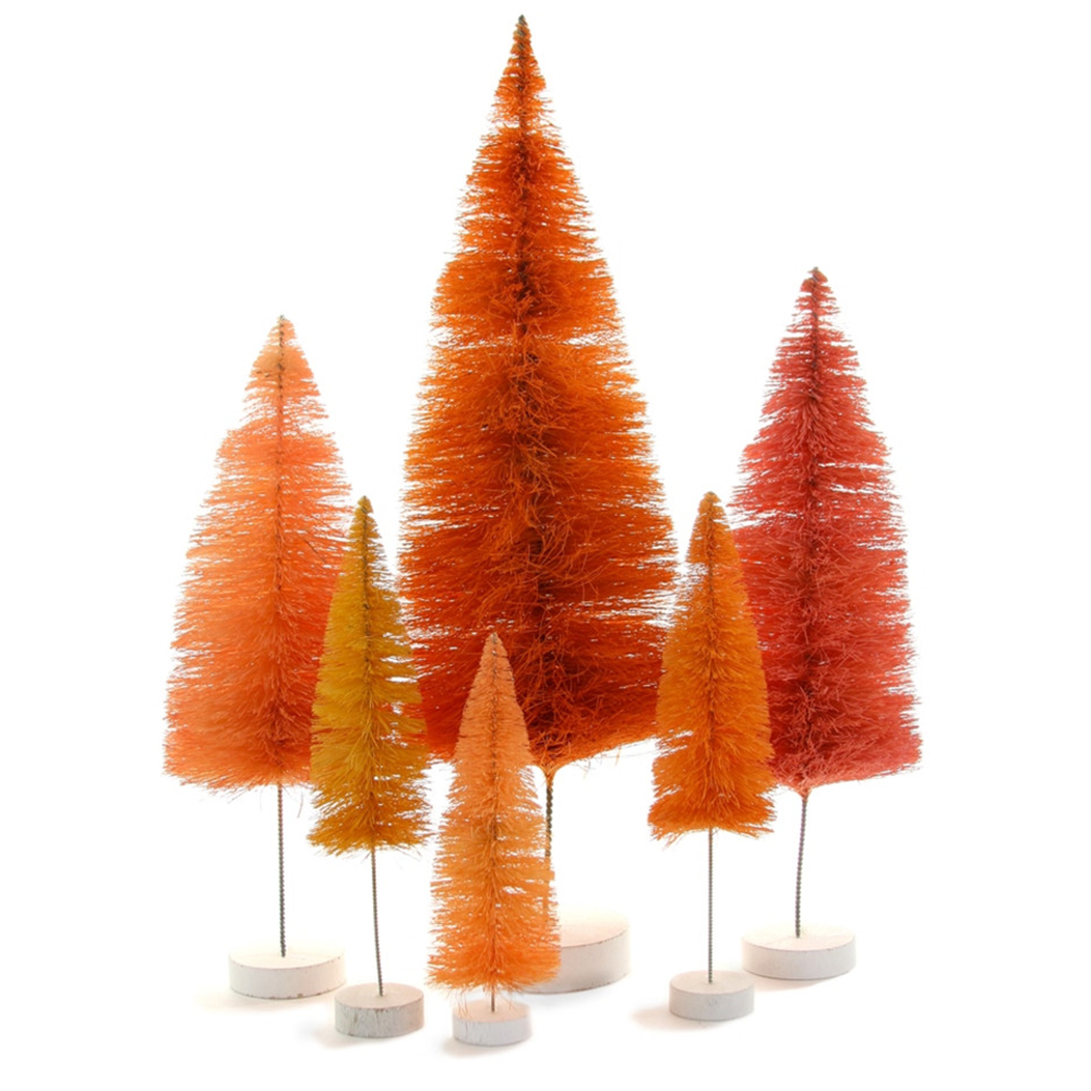 Bottle Brush Trees - Orange Hues, Shop Sweet Lulu