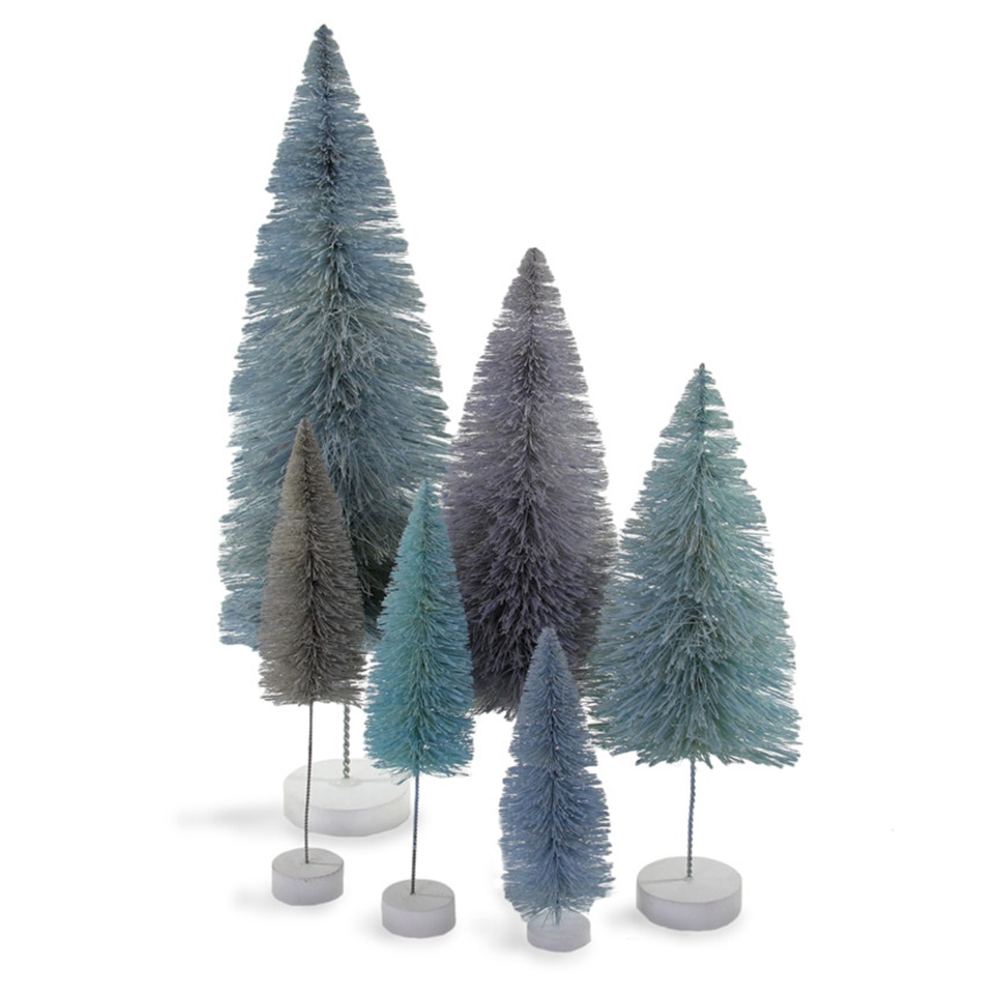 Bottle Brush Trees - Winter Blue Hues, Shop Sweet Lulu