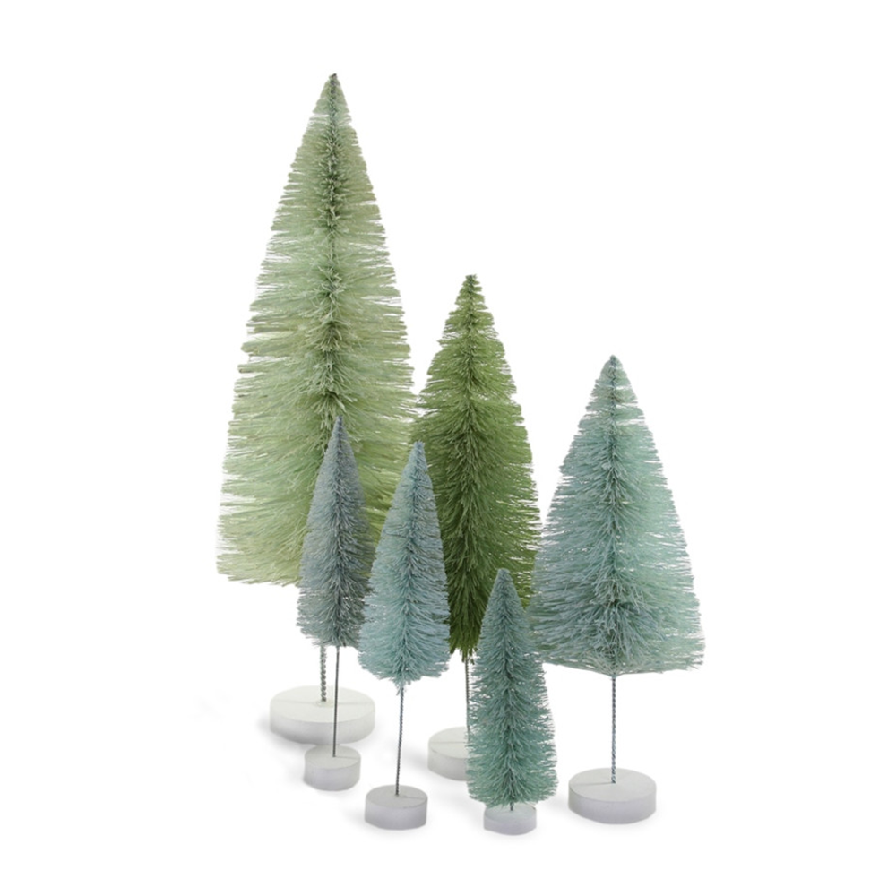 Bottle Brush Trees - Winter Green Hues, Shop Sweet Lulu