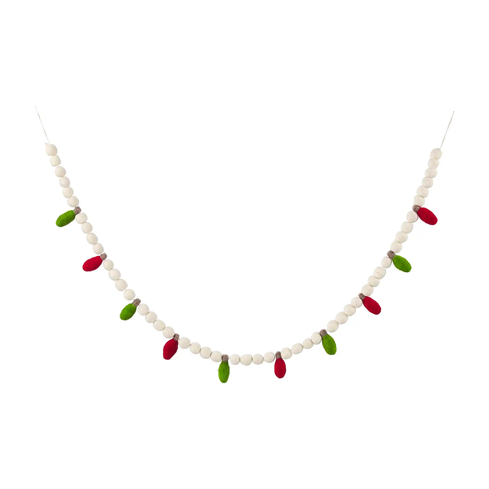 Christmas Bulb Garland - 2 Color Options