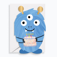 Die-cut Monster Birthday Card, Shop Sweet Lulu