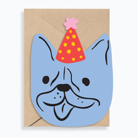 Die-cut Party Dog Card