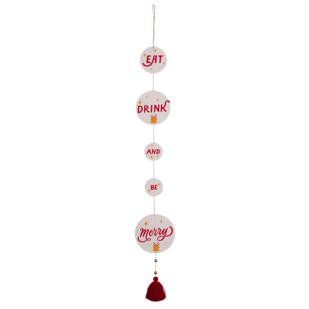Eat, Drink and Be Merry Paper Banner, Shop Sweet Lulu