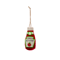 Fabric Ketchup Bottle Ornament, Shop Sweet Lulu