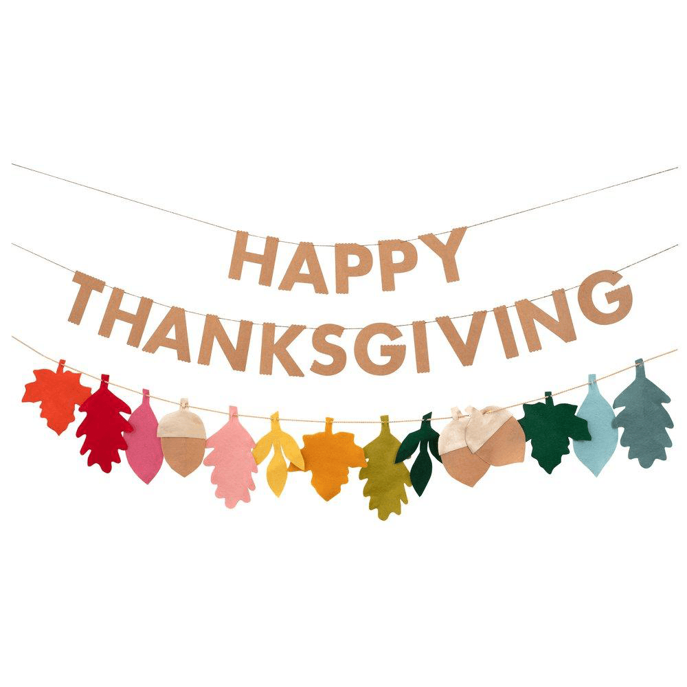 Felt Leaves Thanksgiving Garland, Shop Sweet Lulu