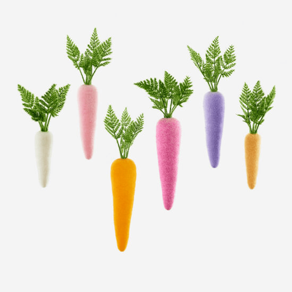 Flocked Carrot, Colorful - 6 Style Options, Shop Sweet Lulu