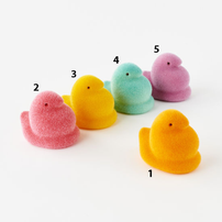 Flocked Peeps, 6" - 5 Color Options, Shop Sweet Lulu