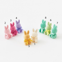 Flocked Sitting Bunny, Mini - 8 Color Options, Shop Sweet Lulu