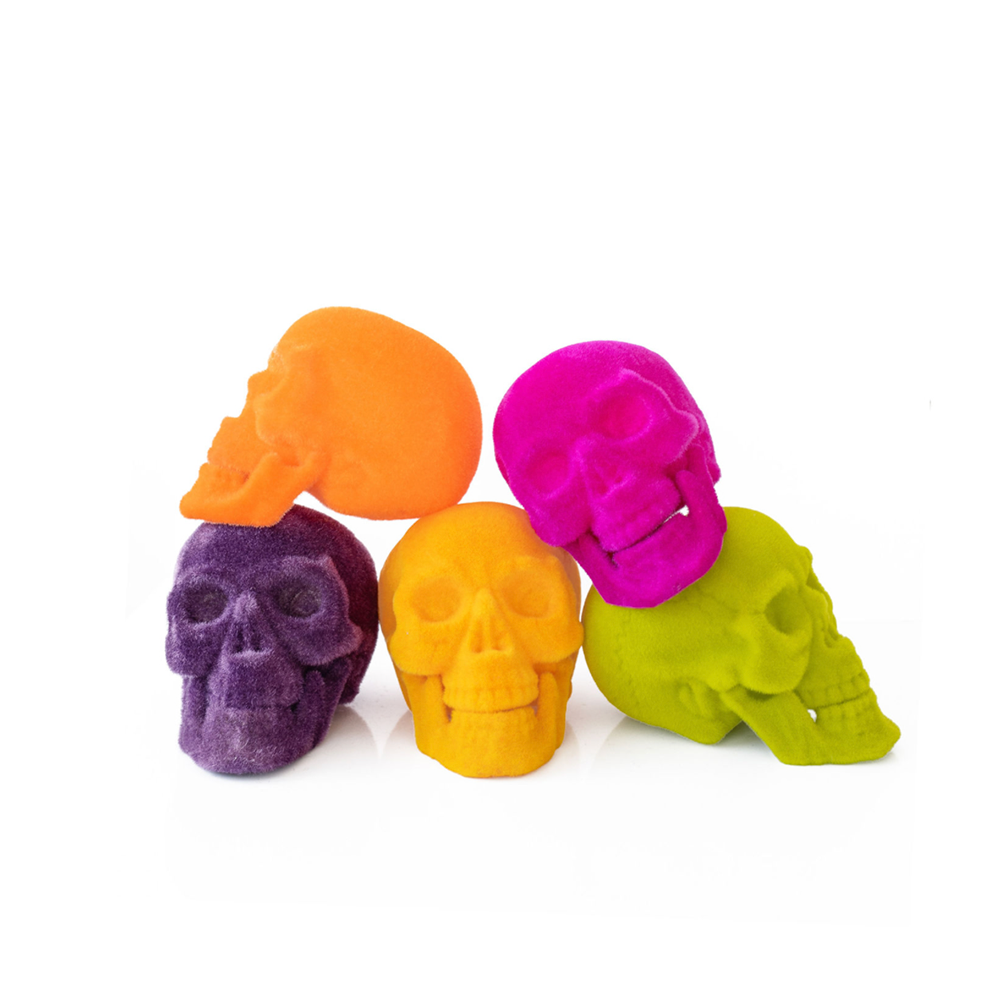 Flocked Skull - 6 Color Options, Shop Sweet Lulu