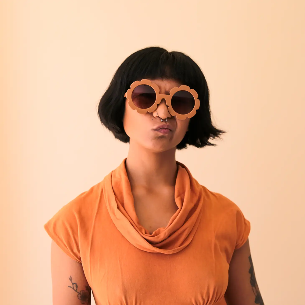 Flower Sunglasses - Orange, Shop Sweet Lulu