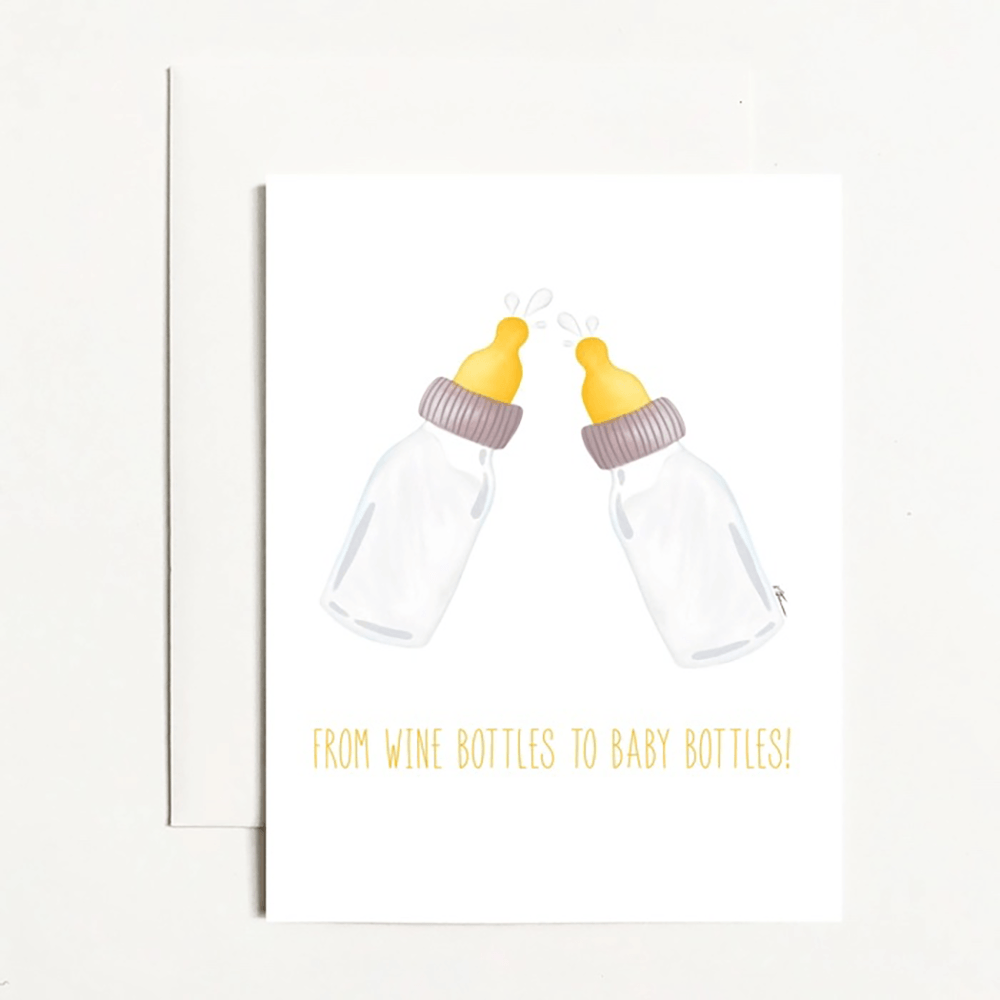 Baby Bottles Card, Jollity & co