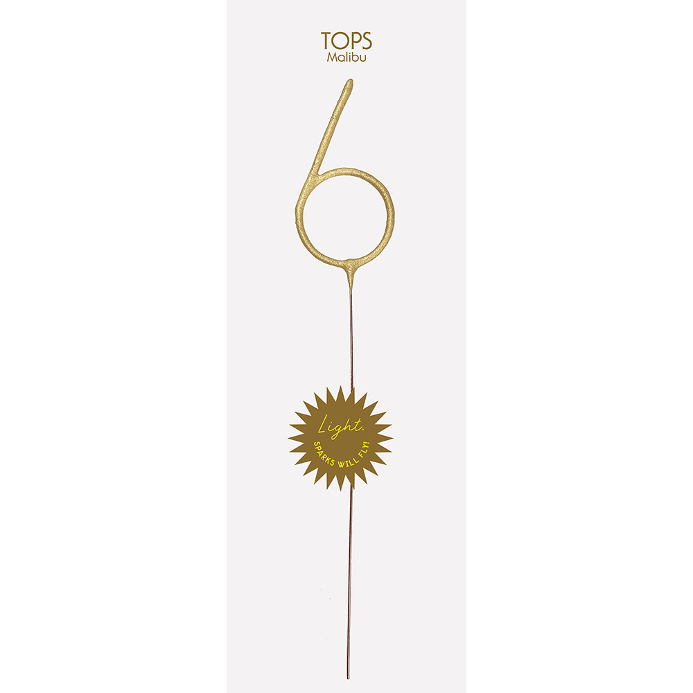 Giant Gold Sparkler Numbers