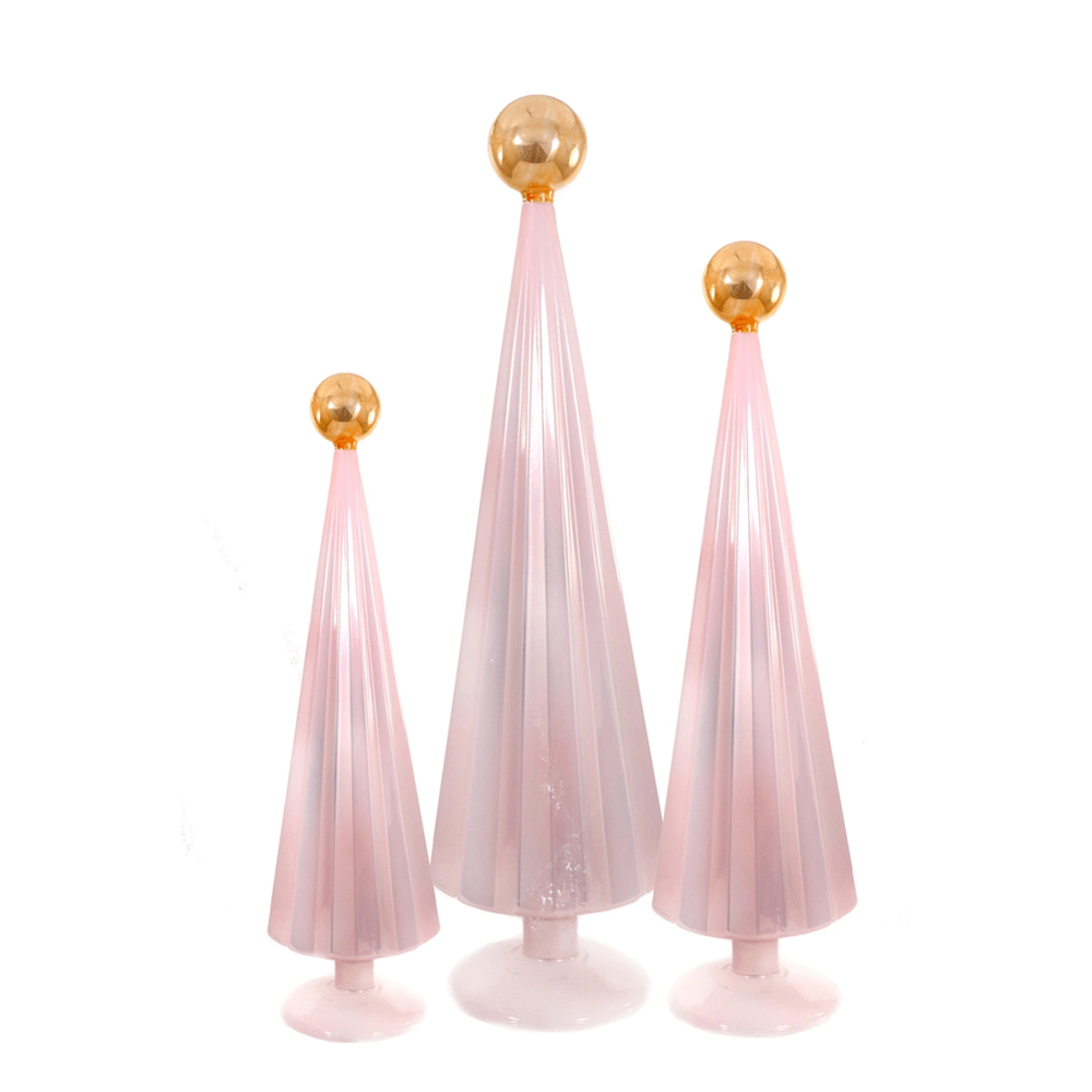 Glass Pleated Tree Set - Light Pink, Shop Sweet Lulu