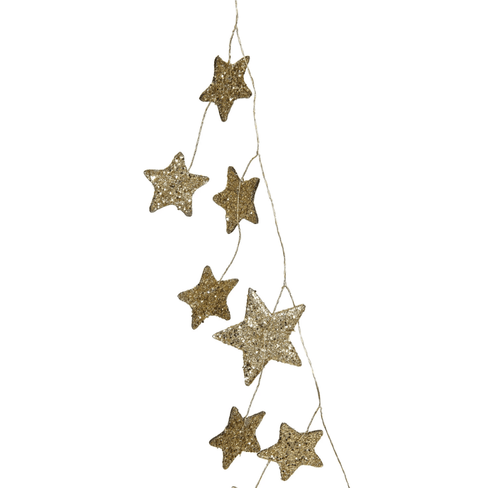 Glitter Paper Star Garland - Gold Finish, Shop Sweet Lulu