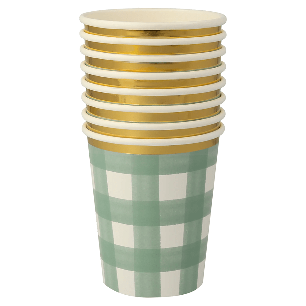 Green Gingham Cups, Shop Sweet Lulu