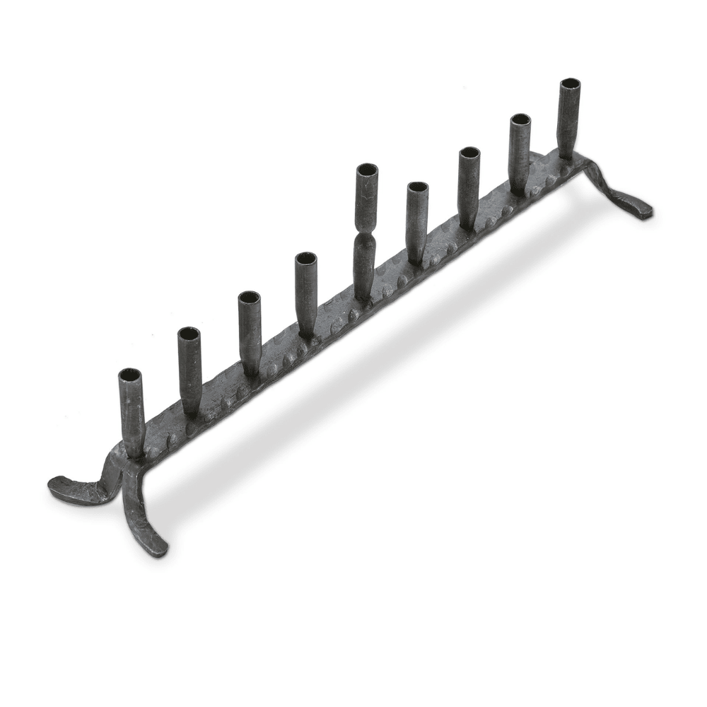 Hand Forged Artisan Menorah - Black - Shop Sweet Lulu