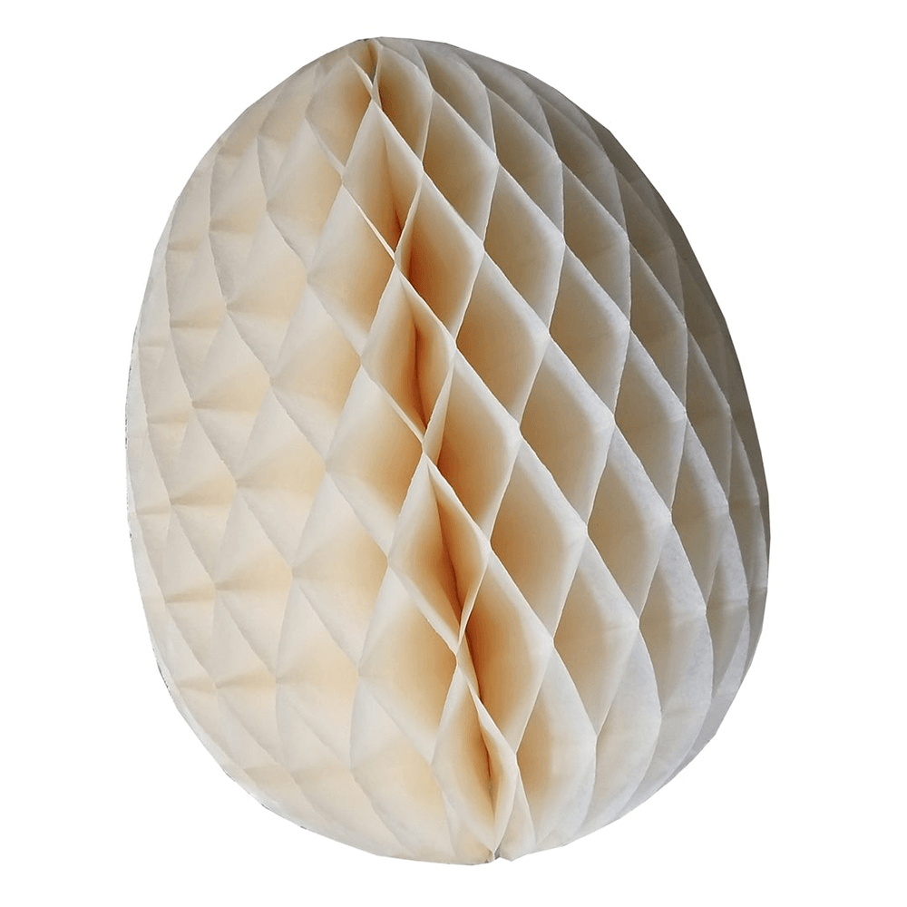 Honeycomb Easter Egg, Vintage Ivory - 9", Shop Sweet Lulu