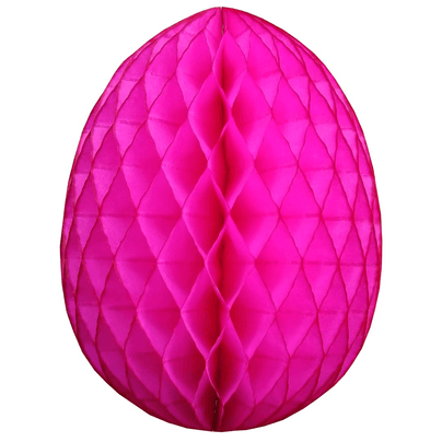 Honeycomb Easter Egg, Cerise - 2 Size Options