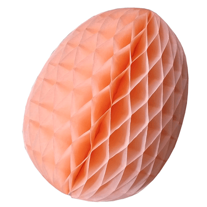 Honeycomb Easter Egg, Peach - 2 Size Options