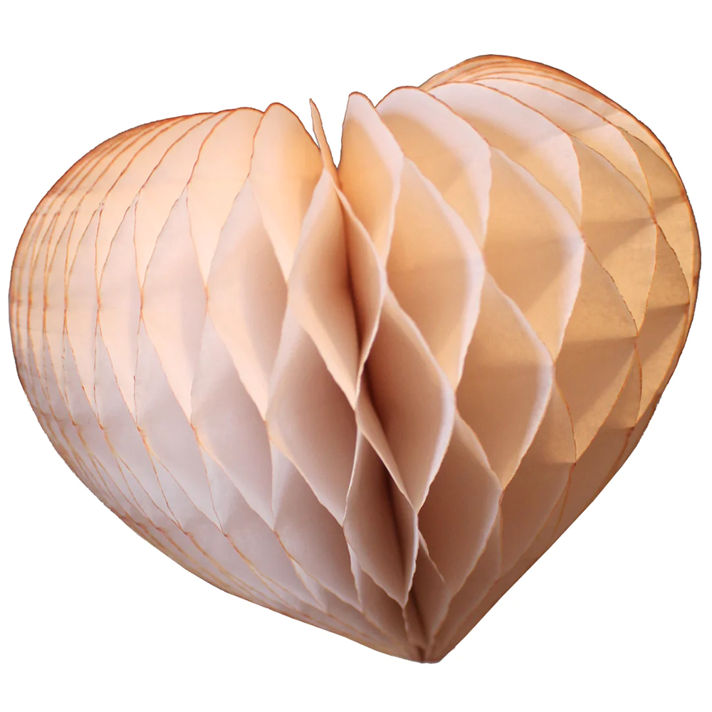 Honeycomb Heart, Ivory - 8