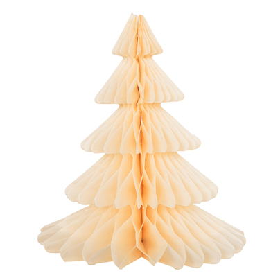 Honeycomb Tissue Paper Tree, Ivory - 2 Size Options