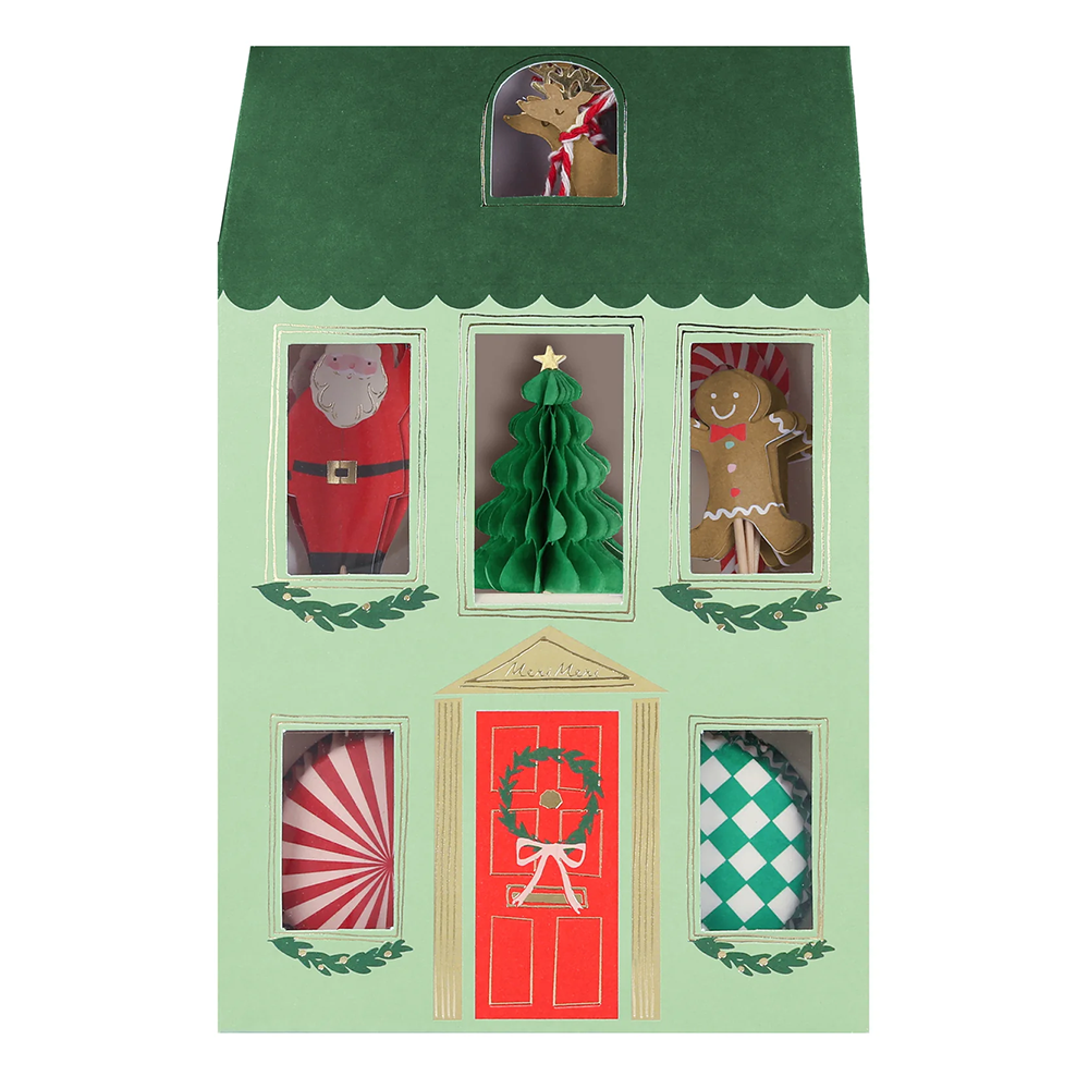 Meri Meri Festive House Cupcake Kit, Shop Sweet Lulu