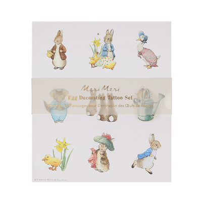Meri Meri Peter Rabbit in the Garden Egg Decorating Tattoos