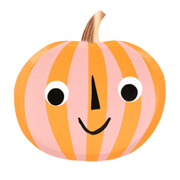 Meri Meri Pink & Orange Stripy Pumpkin Plates, Shop Sweet Lulu