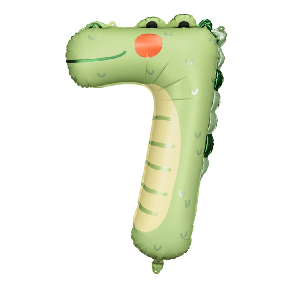 Number 7 Balloon - Crocodile, Shop Sweet Lulu