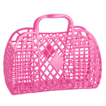 Retro Basket Jelly Bag - Berry Pink, Shop Sweet Lulu
